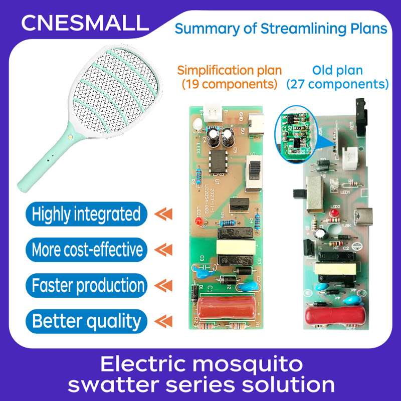 Electric mosquito swatter series solution